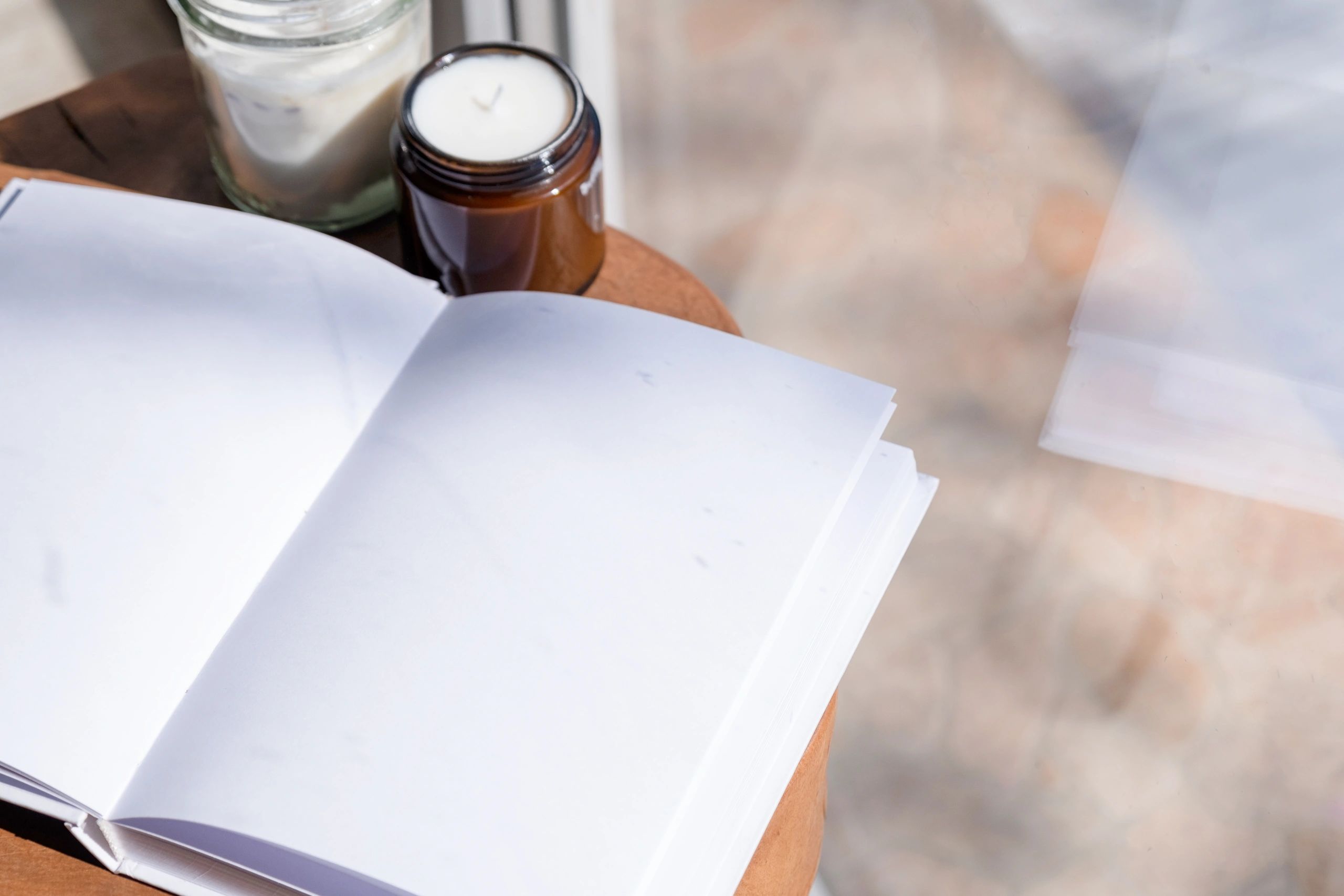Publishing checklist and book mockup on a desk