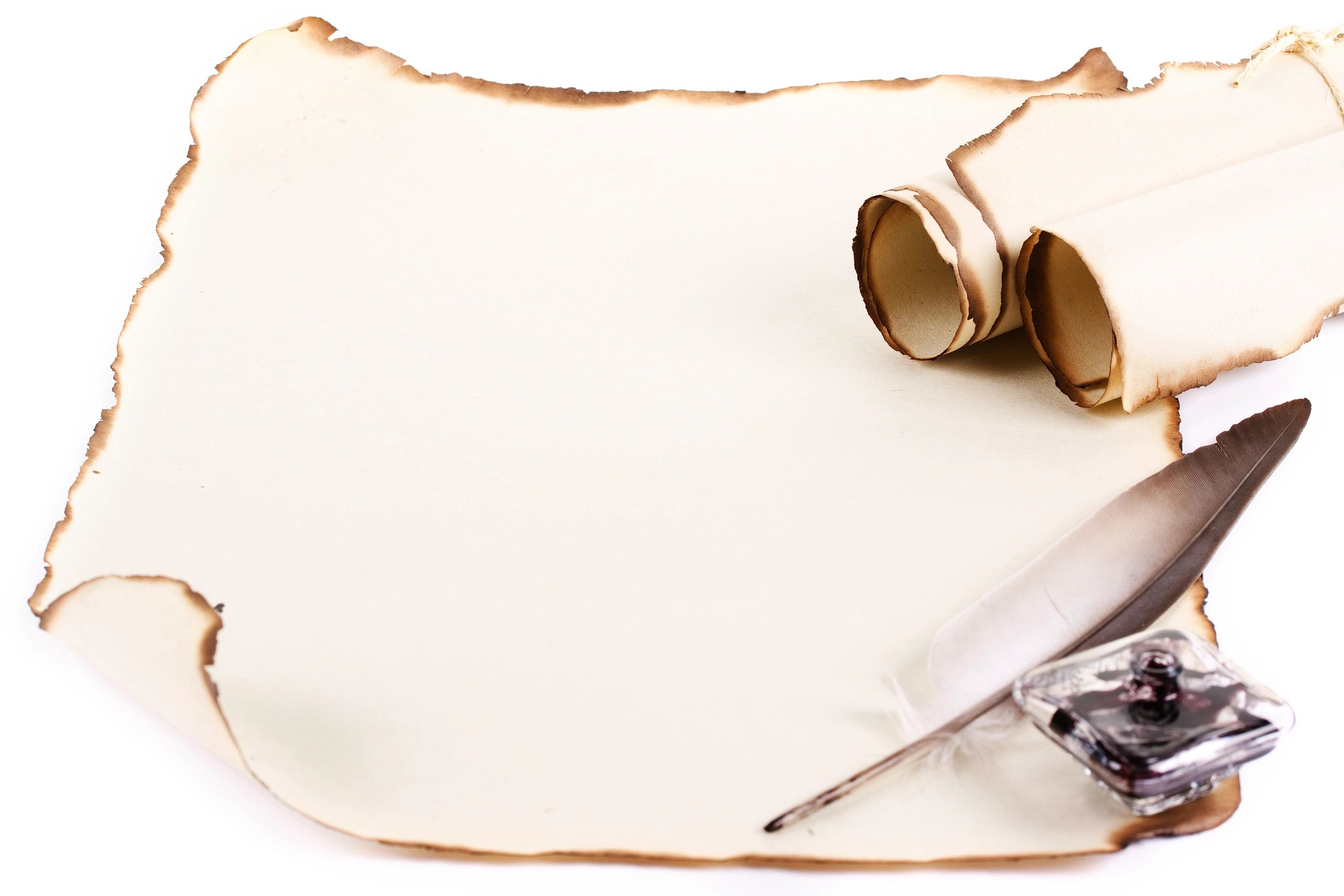 Blank parchment for printable romance writing worksheets