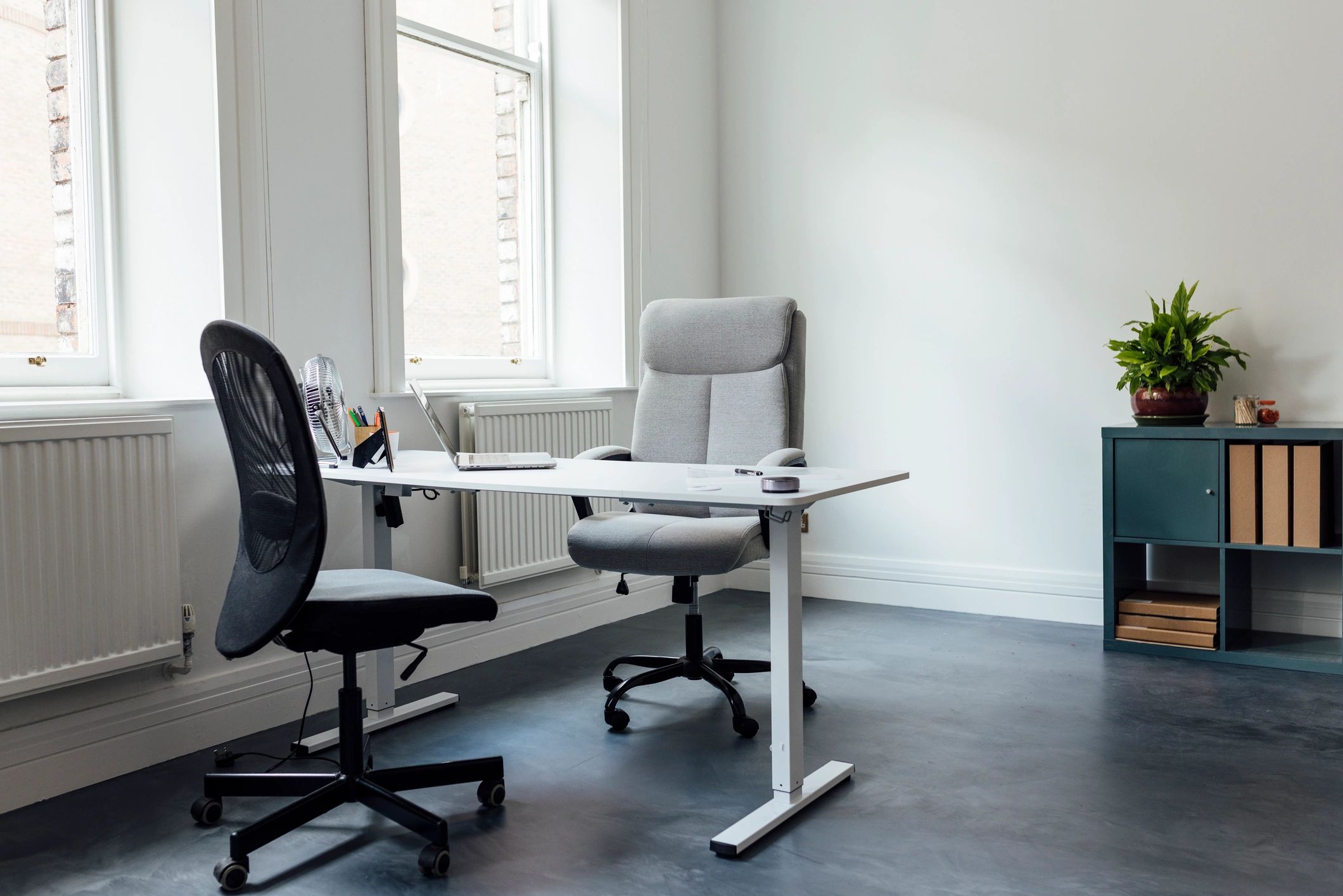 Quiet desk space suited for reflective writing sessions