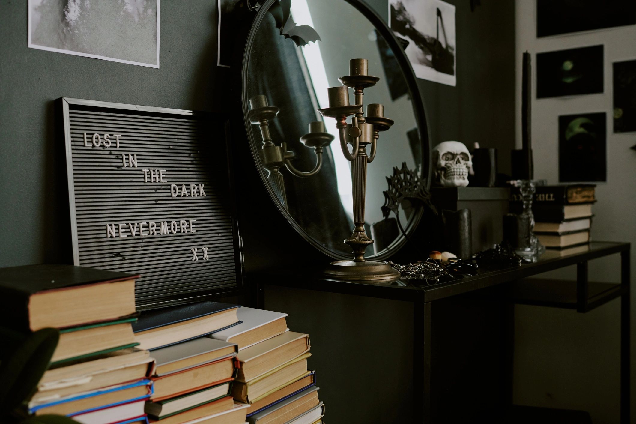 Vintage books and writing space for memoir inspiration